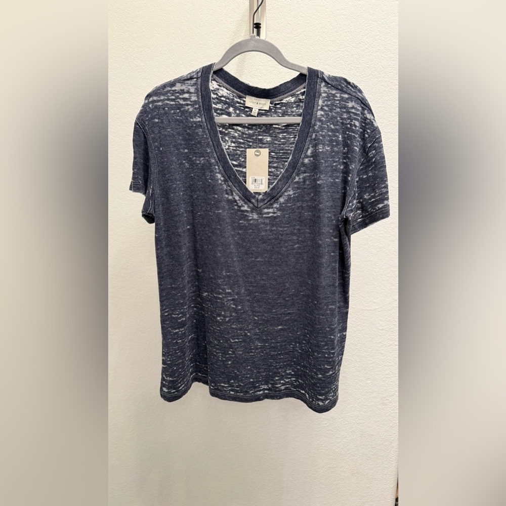NWT Lucky Brand navy burnout tshirt XL